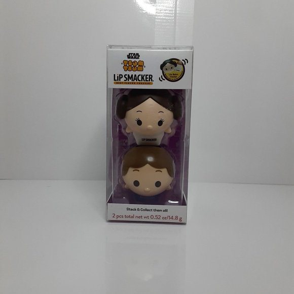 Star Wars Tsum Tsum Lip Smacker Lip Balm Flavoured Princess Leia Hans Solo - Picture 1 of 5